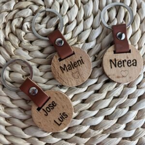 Llavero circular + nombre